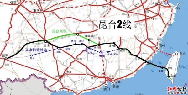 昆台高铁最新路线图，一段精彩的旅程启程