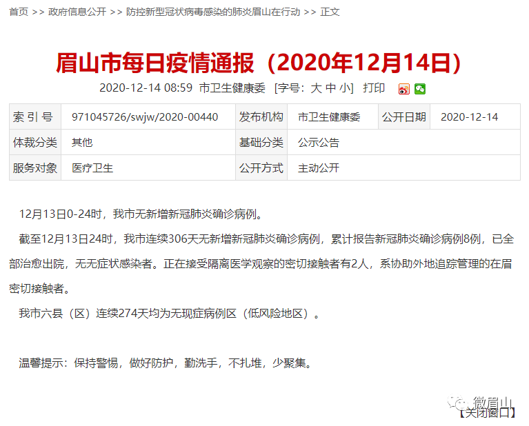 眉山疫情最新动态更新